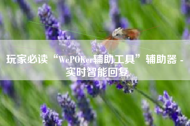 玩家必读“WePOKer辅助工具”辅助器 - 实时智能回复