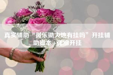 真实辅助“微乐锄大地有挂吗”开挂辅助脚本+详细开挂