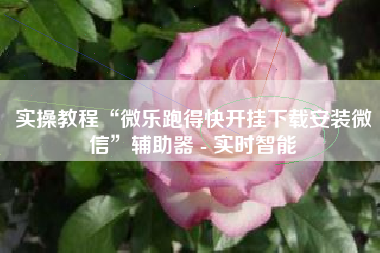 实操教程“微乐跑得快开挂下载安装微信”辅助器 - 实时智能